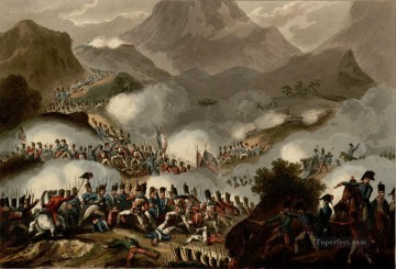 rene descartes Painting - William Heath Battle of the Pyrenees July 28th 1813 Military War